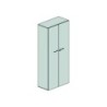 Contenitore con ante Dimensioni (LxPxH)90x35x210