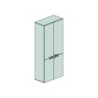 Contenitore con ante basse e medie Dimensioni (LxPxH)90x35x210