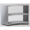 Libreria angolare bifacciale 45” in nobilitato