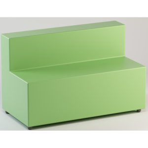 Pouf rettangolare con schienale imbottito 120