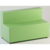 Pouf rettangolare con schienale imbottito 120