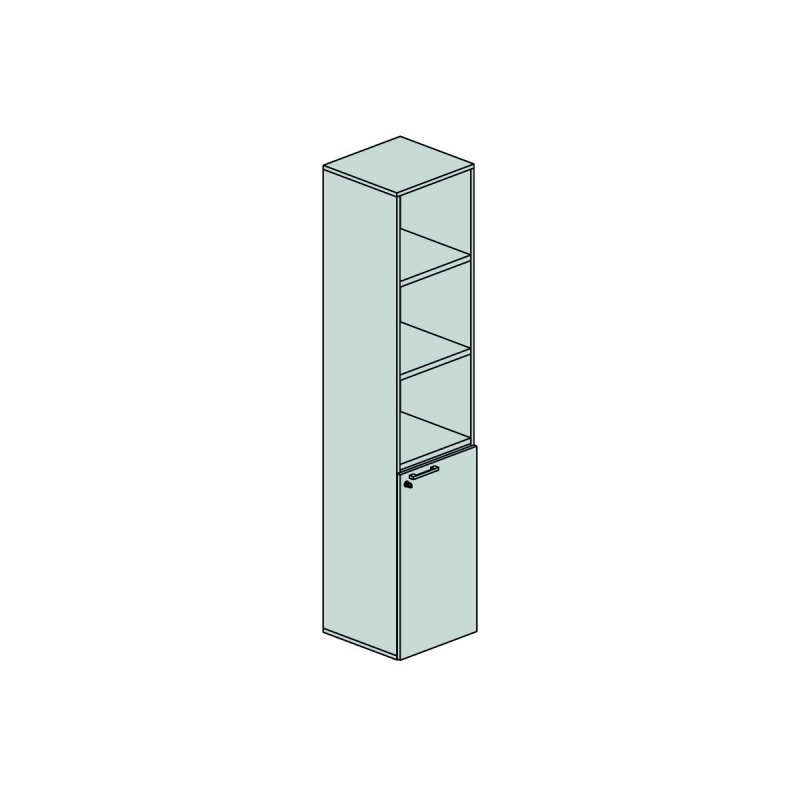 Contenitore con anta e a giorno Dimensioni (LxPxH)45x45x210 SX Contenitore con anta e a giorno Dimensioni (LxPxH)45x45x210 SX