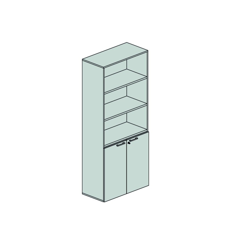 Contenitore con ante e a giorno Dimensioni (LxPxH)90x45x210 Contenitore con ante e a giorno Dimensioni (LxPxH)90x45x210