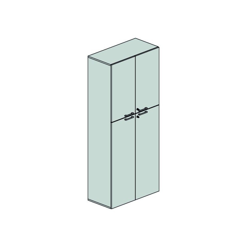 Contenitore con ante medie e basse Dimensioni (LxPxH)90x45x210 Contenitore con ante medie e basse Dimensioni (LxPxH)90x45x210