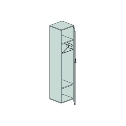 Contenitore guardaroba con anta Dimensioni (LxPxH)45x45x210 DX