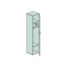 Contenitore guardaroba con anta Dimensioni (LxPxH)45x45x210 DX