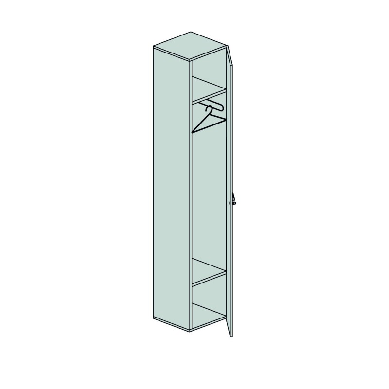 Contenitore guardaroba con anta Dimensioni (LxPxH)45x45x251 DX Contenitore guardaroba con anta Dimensioni (LxPxH)45x45x251 DX