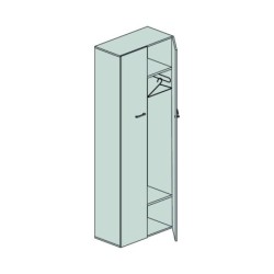 Contenitore guardaroba con ante Dimensioni (LxPxH)90x45x251